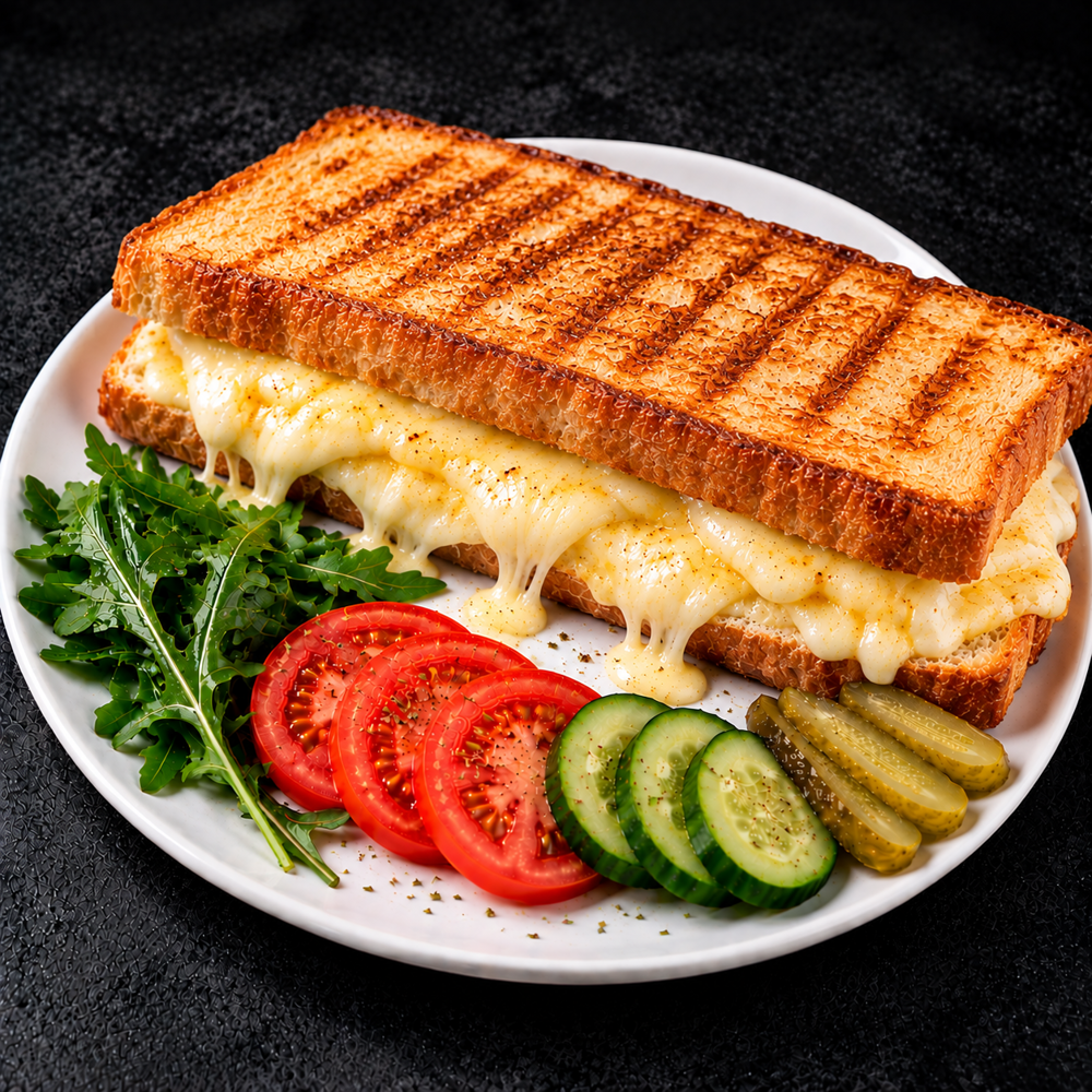 AYVALIK EKMEĞİNE ÇİFT KAŞARLI TOST